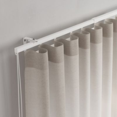 ACAZA Tringle à Rideau Coulissant Extensible 190-360 Cm – Barre Plafond Ajustable Sans Perçage, Acier Inox Blanc Élégant