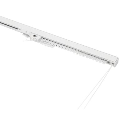 Rail à rideau simple extensible Thira blanc L.200/330cm GoodHome