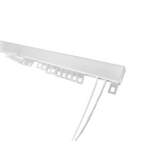 Rail à rideaux Orciel 24x16 cm 1,6m blanc