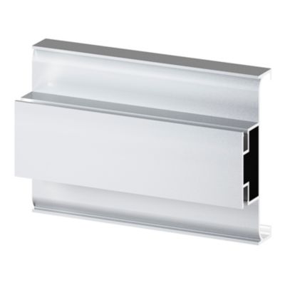 Rail central de colonne acier brossé H. 237 cm Caraway Innovo GoodHome