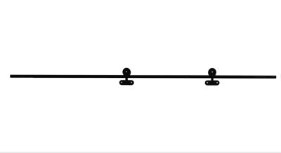 Rail coulissant apparent pour portes coulissantes en verre MINIMO - MONDO + SABLE en 73 ou 83 ou 93 cm - AURYS NORMANDIE