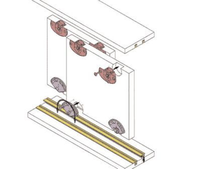 Rail de coulissant 3m nylon blanc - KOBLENZ - 0310 13 B