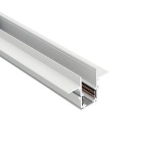 Rail Magnétique Encastré 48V 2m BLANC - SILAMP