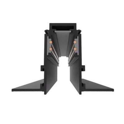 Rail Magnétique Encastré 48V 2m NOIR pour Enduit - SILAMP