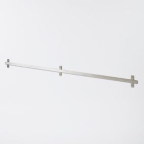 Rail mural Amantea inox brossé 120 cm GoodHome