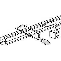 Rail pour store californien blanc ouverture latérale L.200cm Madeco