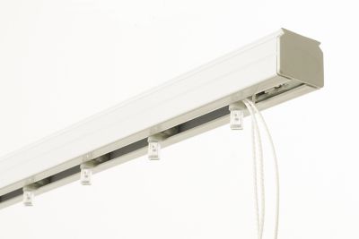 Rail pour store californien blanc ouverture latérale L.200cm Madeco