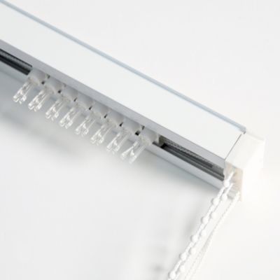 Rail pour store californien blanc ouverture latérale L.280cm Madeco
