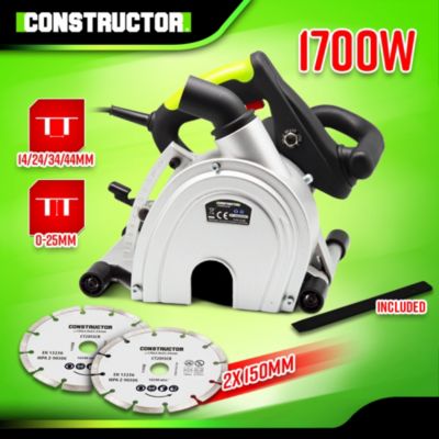 Rainureuse 1700W - 2 disques diamant de 150mm -  Constructor