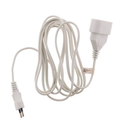 Rallonge 10m - HO3VVH2F 2x0,75mm² 6A - blanc - Zenitech