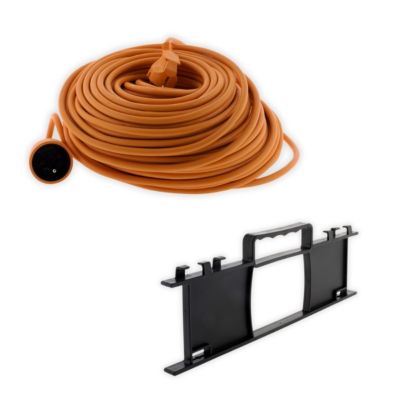 Rallonge 50m 16A et range-câble extérieur 25m - Zenitech
