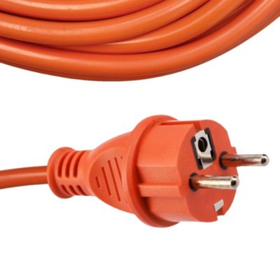 Rallonge de jardin orange Schuko 10 m 3x1,5 mm² IP44 HOROZ