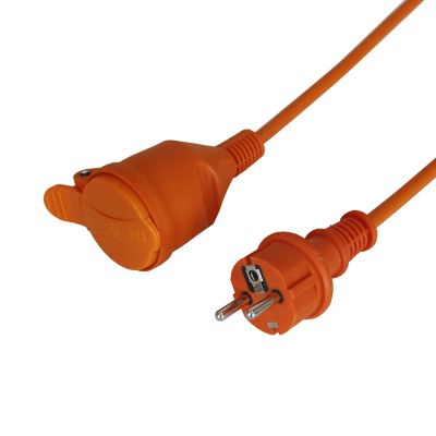 Lindy Rallonge IEC Orange 2m - Câble Secteur H05-VVF 3G 0.75mm²