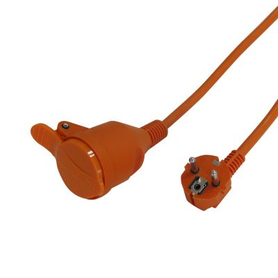 Rallonge orange Diall H05VVF 3G1 5mm² 40m avec clapet