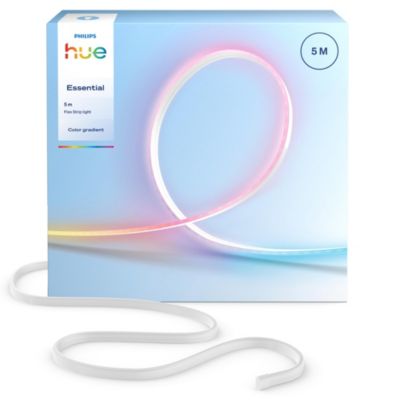 Rallonge ruban LED connecté 5m multicolore RGB + blanc chaud, flexible et découpable 20W Philips Hue Essential
