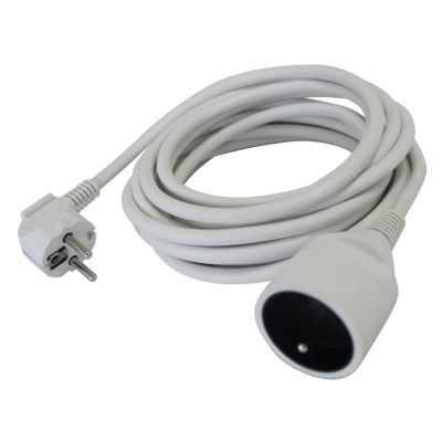 Rallonge secteur Power3All NFL-001 longueur 5 m câble H05VVF 3G1 5mm² 3680W pour 230V maxi