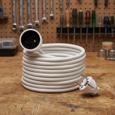 Rallonge secteur Power3All NFL-001 longueur 5 m câble H05VVF 3G1 5mm² 3680W pour 230V maxi