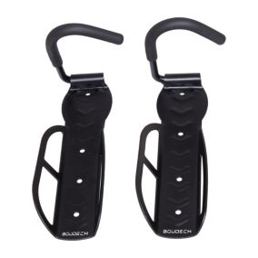 Ramos - Lot de 2 porte-vélos muraux peu encombrants pour 2 vélos 30 Kg Métal Noir