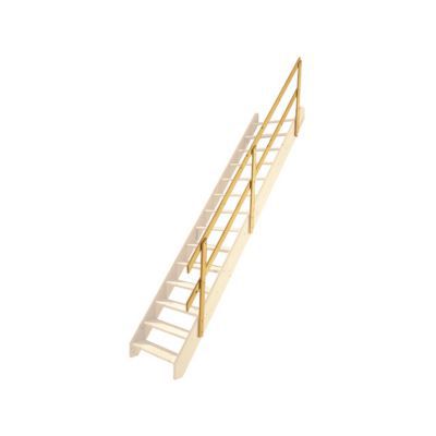 Rampe carrée pour escalier droit 1/4 tournant normandie