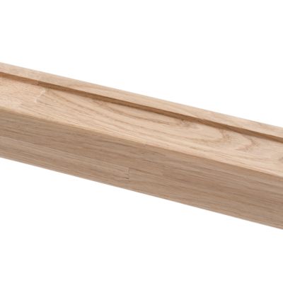 Rampe carrée pour escalier Fortia chêne coloris naturel