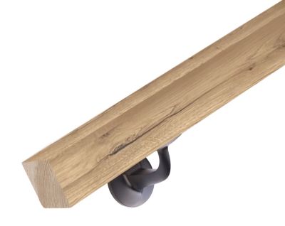 Rampe d'escalier 40x40 mm Chêne Rustique - 150 cm