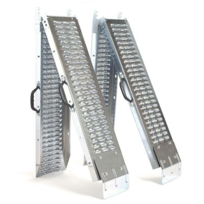 Rampe de chargement pliable - charge max 400 kg - en acier galvanisé - EURO VANADIUM