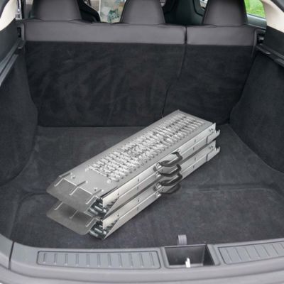 Rampe de chargement pliable - charge max 400 kg - en acier galvanisé - EURO VANADIUM