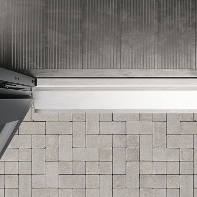 Rampe de seuil de porte pour abri de jardin en aluminium 2 vantaux Ecostar