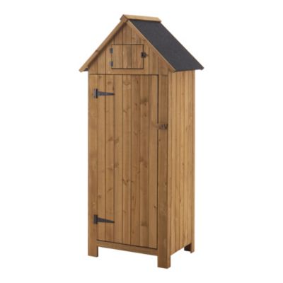 Range-Bûches à Toit Bitumé Ottrott en Bois 179 x 77 x 54 cm en.casa