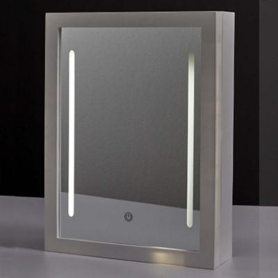 Range bijoux mural avec miroir intégré Led