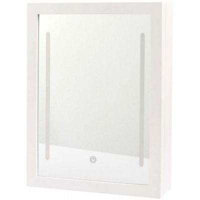 Range bijoux mural avec miroir intégré Led