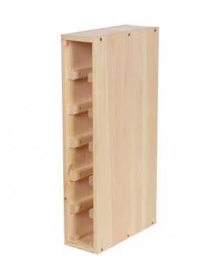 Range Bouteille En Bois Brut  6 Bouteilles  /