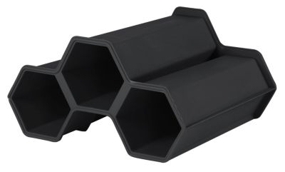 Range bouteilles anthracite mat Eda 3 bouteilles