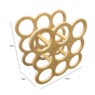 Range-bouteilles en bambou 9 compartiments Box & Beyond