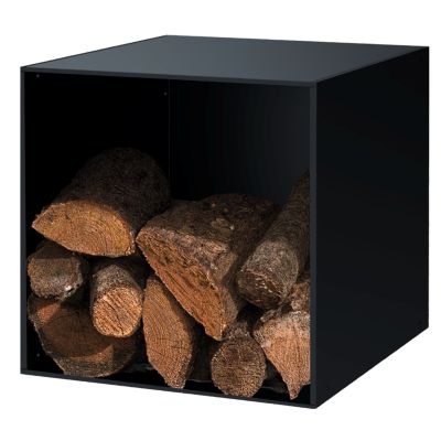 Range-bûches Modulaire 99 acier noir H.330 x L.330 mm Panadero