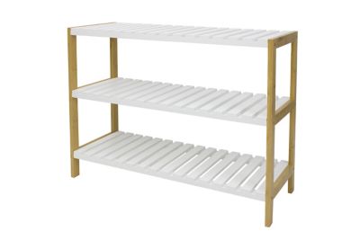 Range chaussures 3 niveaux blanc Castorama