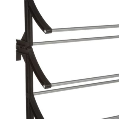 Range chaussures à suspendre en métal noir 36 paires