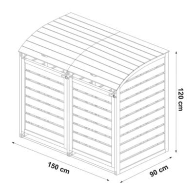 Poubelle Coulissante Sous évier 35 QT - Fond En Bois, Couleur Gris, Pour Cuisine