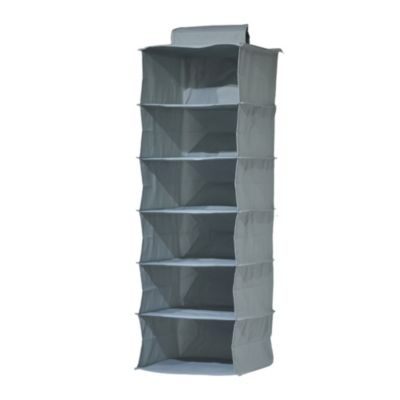 Range-pulls à suspendre 6 cases H. 90 cm x L. 30 cm Pratiks gris clair