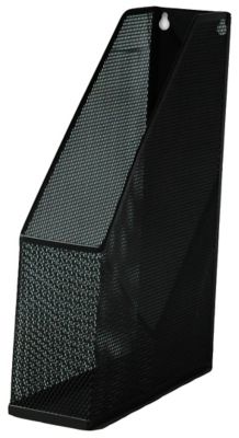 Range-revues en métal Mesh coloris noir