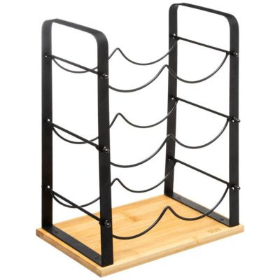 Rangement 6 bouteilles métal bambou Nera - 5Five