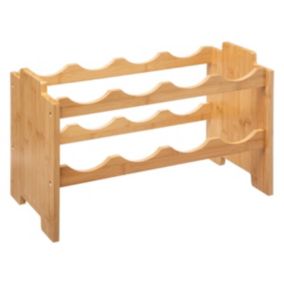 Rangement 8 bouteilles empilables Bambou - 5Five