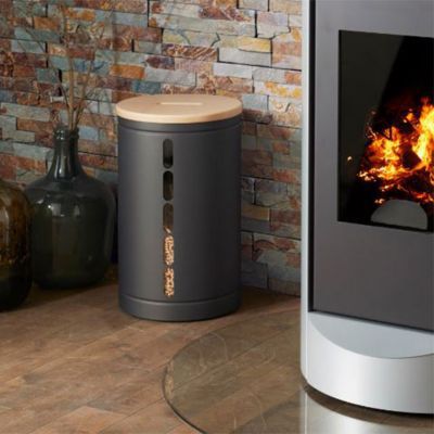 Rangement à pellets en acier Dixneuf Octaris gris