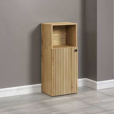 Rangement bas de salle de bain 1 porte et 1 niche L40 cm - PUREBLISS