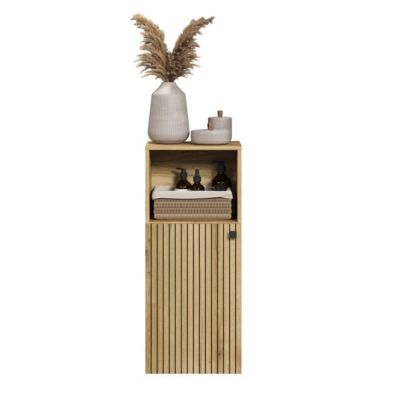 Rangement bas de salle de bain 1 porte et 1 niche L40 cm - PUREBLISS