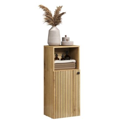 Rangement bas de salle de bain 1 porte et 1 niche L40 cm - PUREBLISS