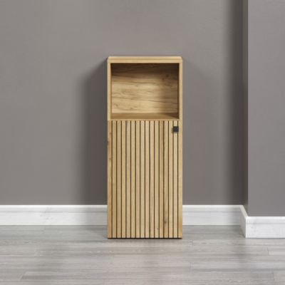 Rangement bas de salle de bain 1 porte et 1 niche L40 cm - PUREBLISS