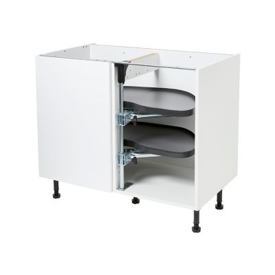 Rangement coulissant d'angle pour meuble de cuisine GoodHome Pebre 100 cm, droite