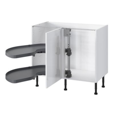 Rangement coulissant d'angle pour meuble de cuisine GoodHome Pebre 100 cm, gauche