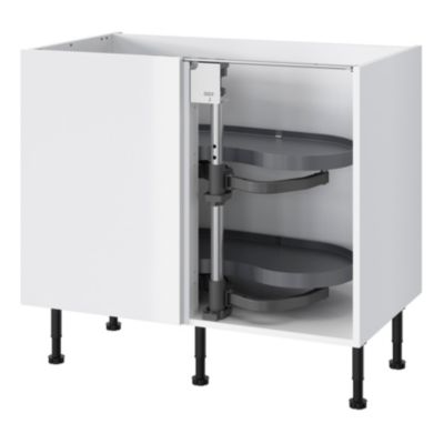 Rangement coulissant d'angle pour meuble de cuisine GoodHome Pebre 100 cm, gauche